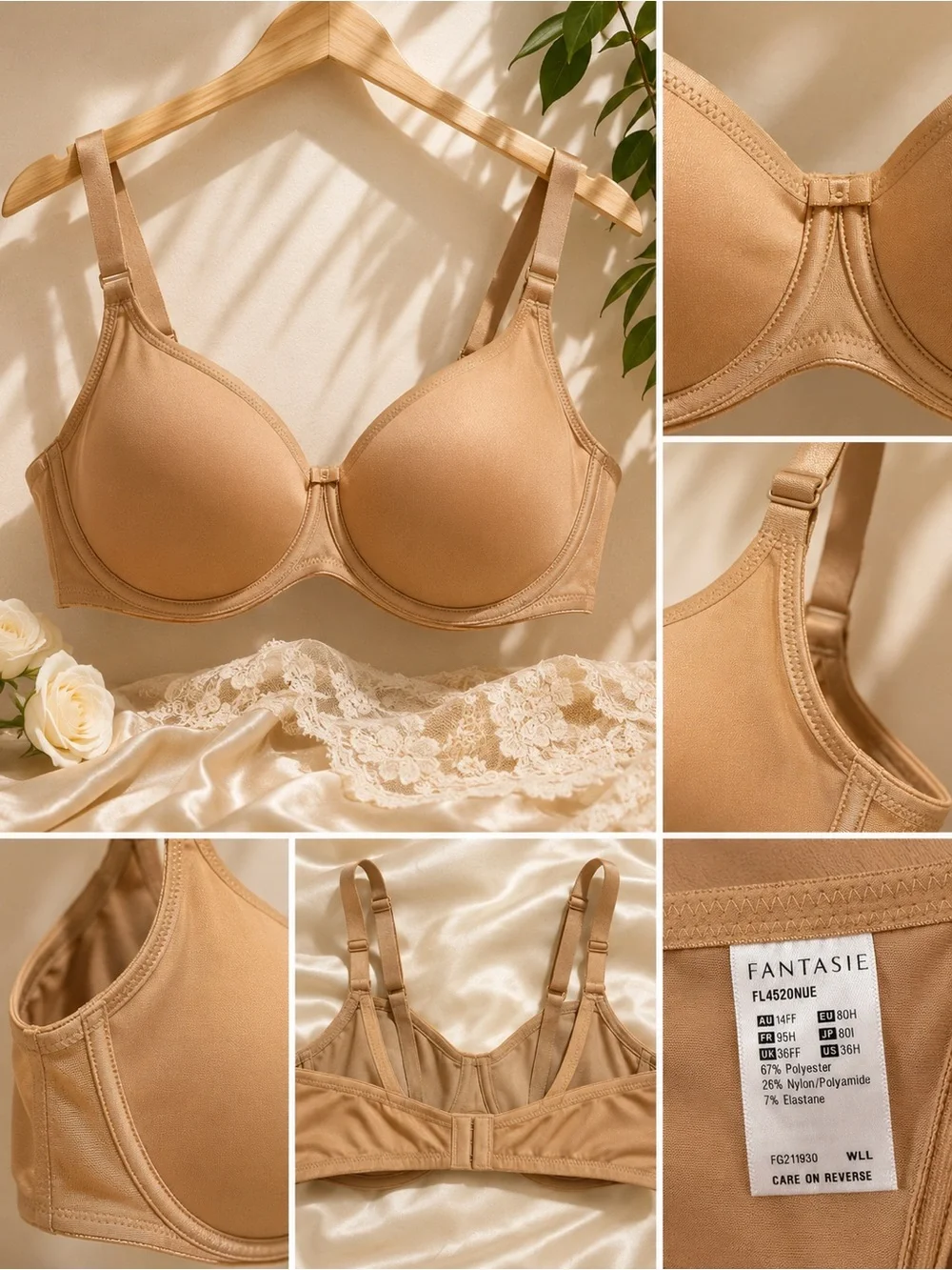 Fantasie Nude/Tan Seamless Underwire T-Shirt Bra